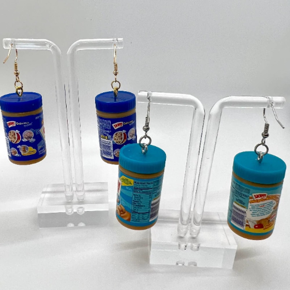 Peanut Butter Earrings - BFF Earrings - Mini Brands Earrings - Skippy Earrings - Picture 3 of 10
